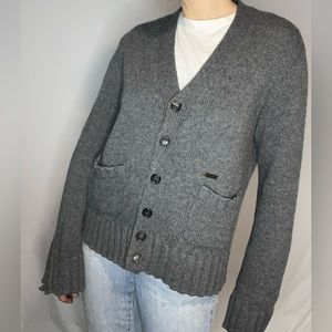 Dsquared super soft distressed grey cardigan dsquared2